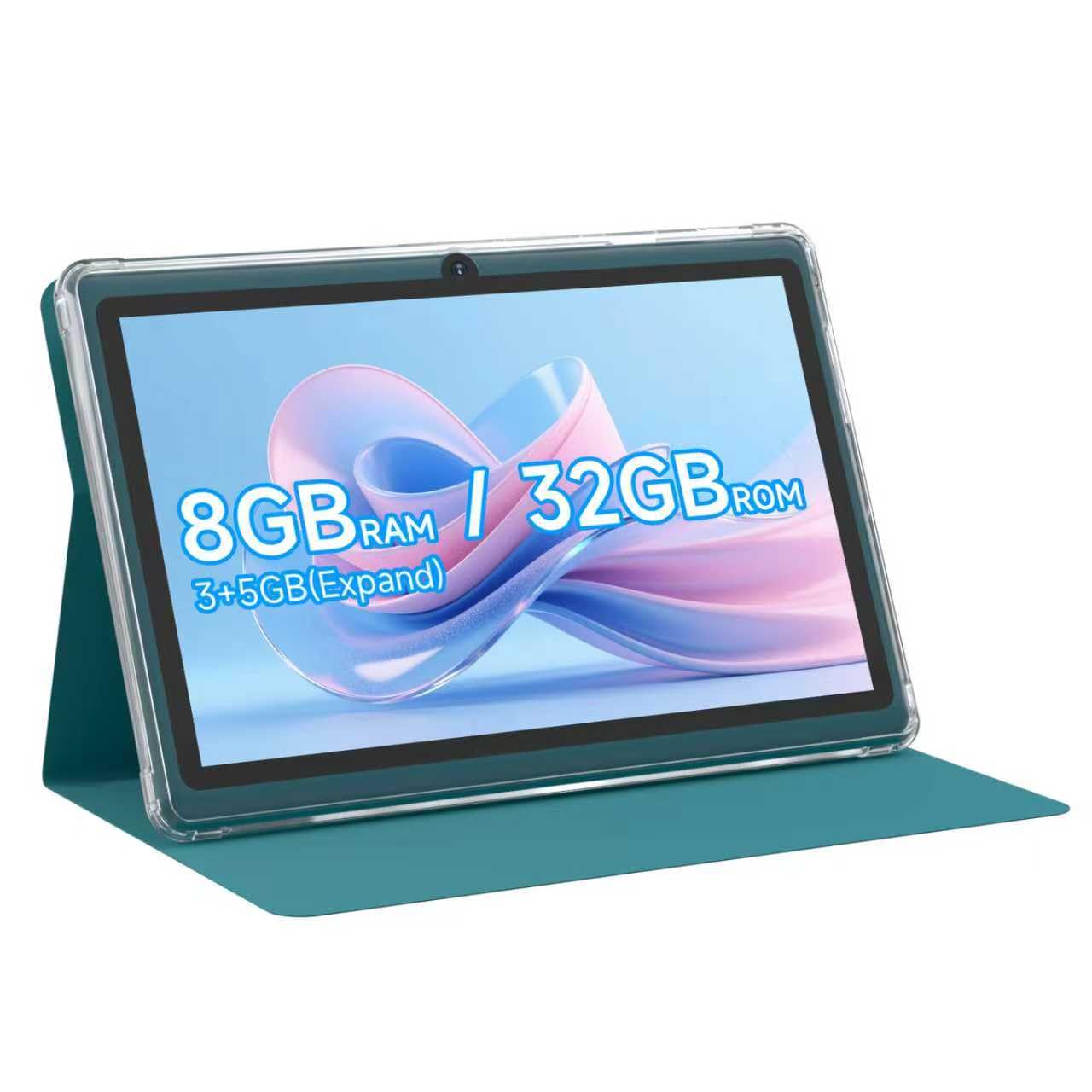 Android 14.0 Tablet 7", RAM 8GB(3+5Expand)+32GB ROM Tablets, Dual Camera, 1024 x 600 IPS Display Screen, 1TB Expand, Tablet with Case (Pink)