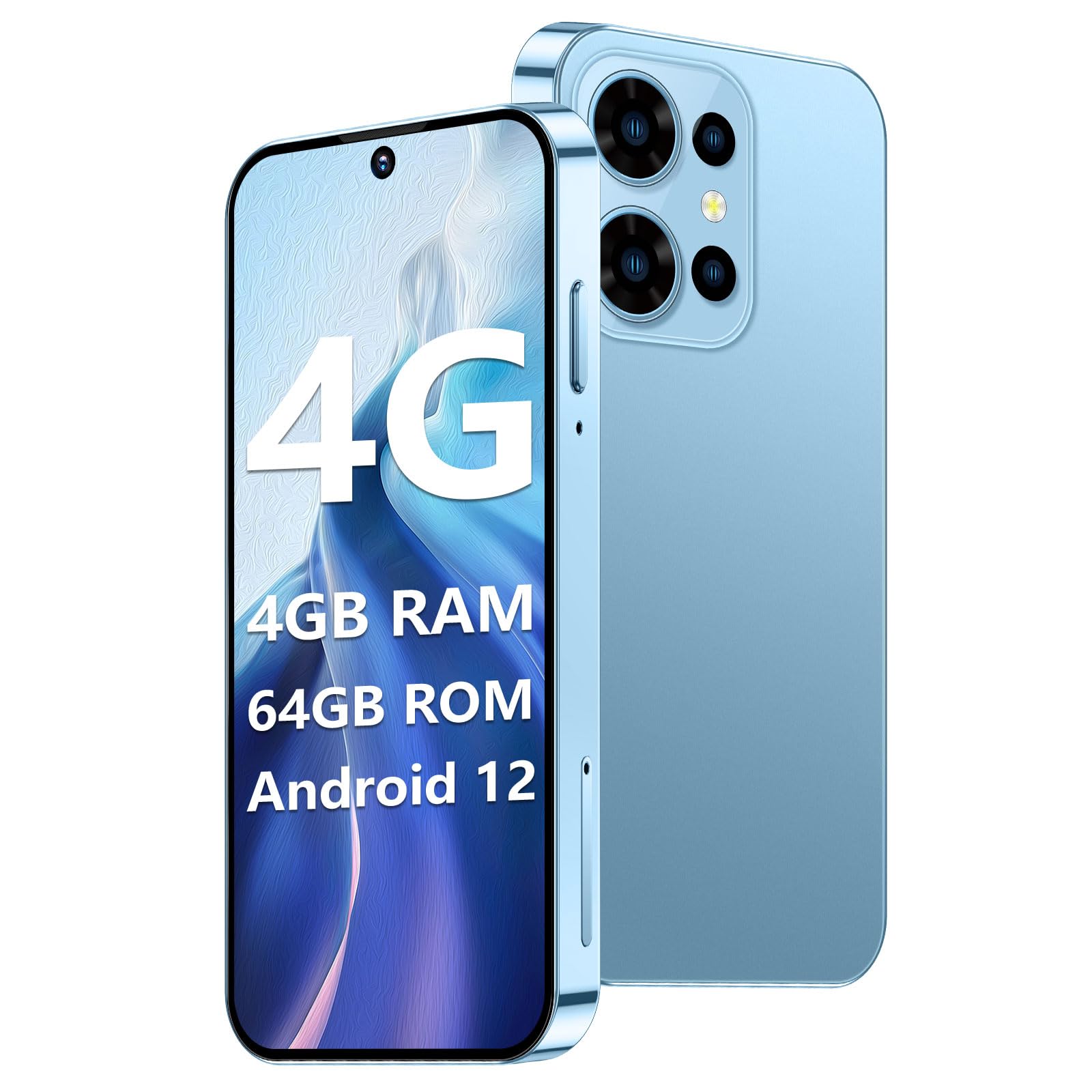 Mini Phone 3.0" HD Touch Screen Mini Smartphone World's Smallest Unlocked Android Compact Mobile Phone for Students Cell Phone App Download WiFi GPS Face lD 2GB+16GB Black