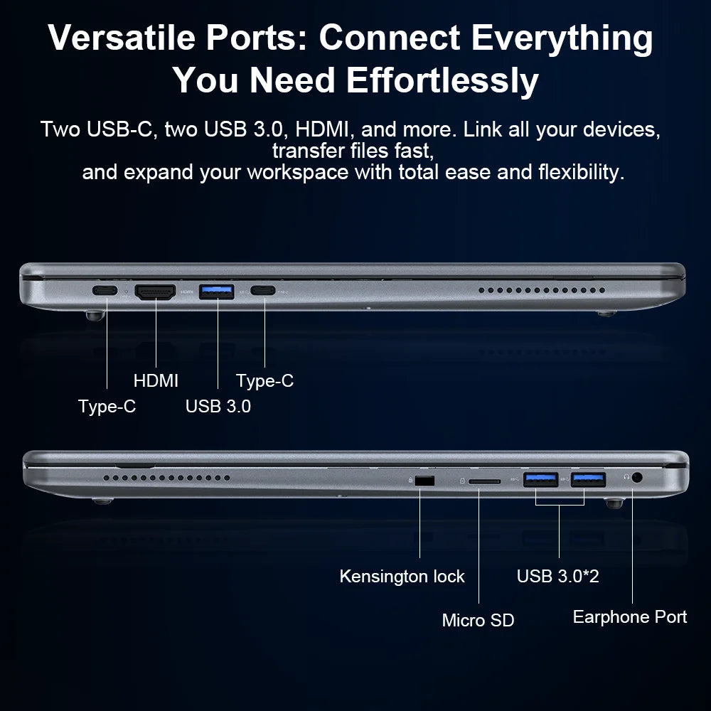 Ninkear N16PRO Laptop 16GB DDR4+1TB SSD Intel i7-12700H 16‘’ 2.5K IPS 120Hz Gaming Computer Fingerprint Unlock Notebook WiFi 6