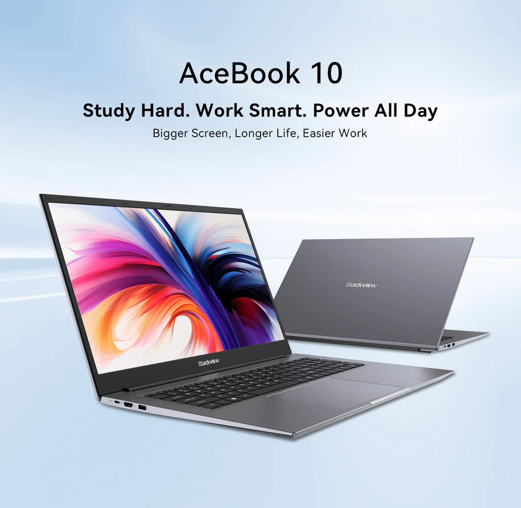 Blackview ACEBOOK 10 Laptop Computer 18.5" FHD 8000mAh Intel N150 Windows 11 16GB RAM 512GB BT5.2 WiFi 6  Desktop Notebook