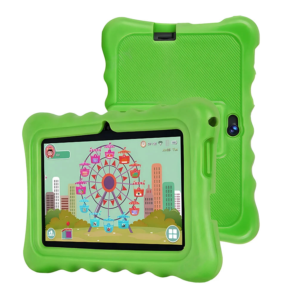 7 Inch Kids Tablet Quad Core 4GB And 64GB WiFi Bluetooth Educational Software Installed 5G WiFi 4000mAh Battery