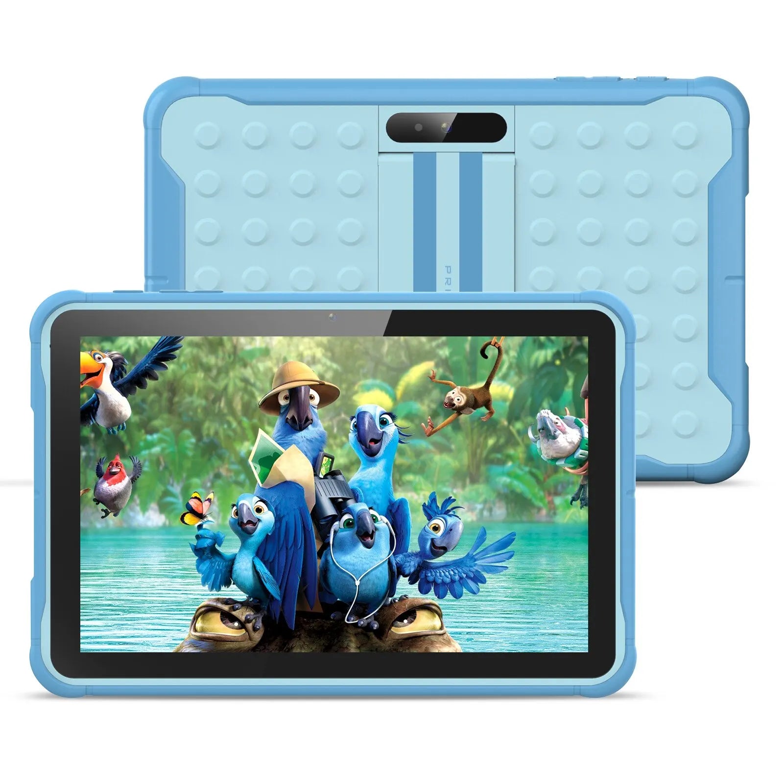 Pritom 10 Inch Kids Tablet Android 13 Go WIFI Quad Core Processor 2GB RAM 64GB ROM YouTube with Case