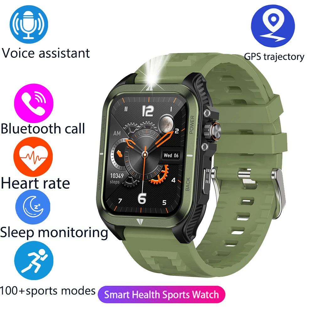 Smart Watch for Men Women 2026 New 1.83" with 100+ Sport Modes IP68 Waterproof Pedometer Heart Rate Monitor for Android iOS ﻿