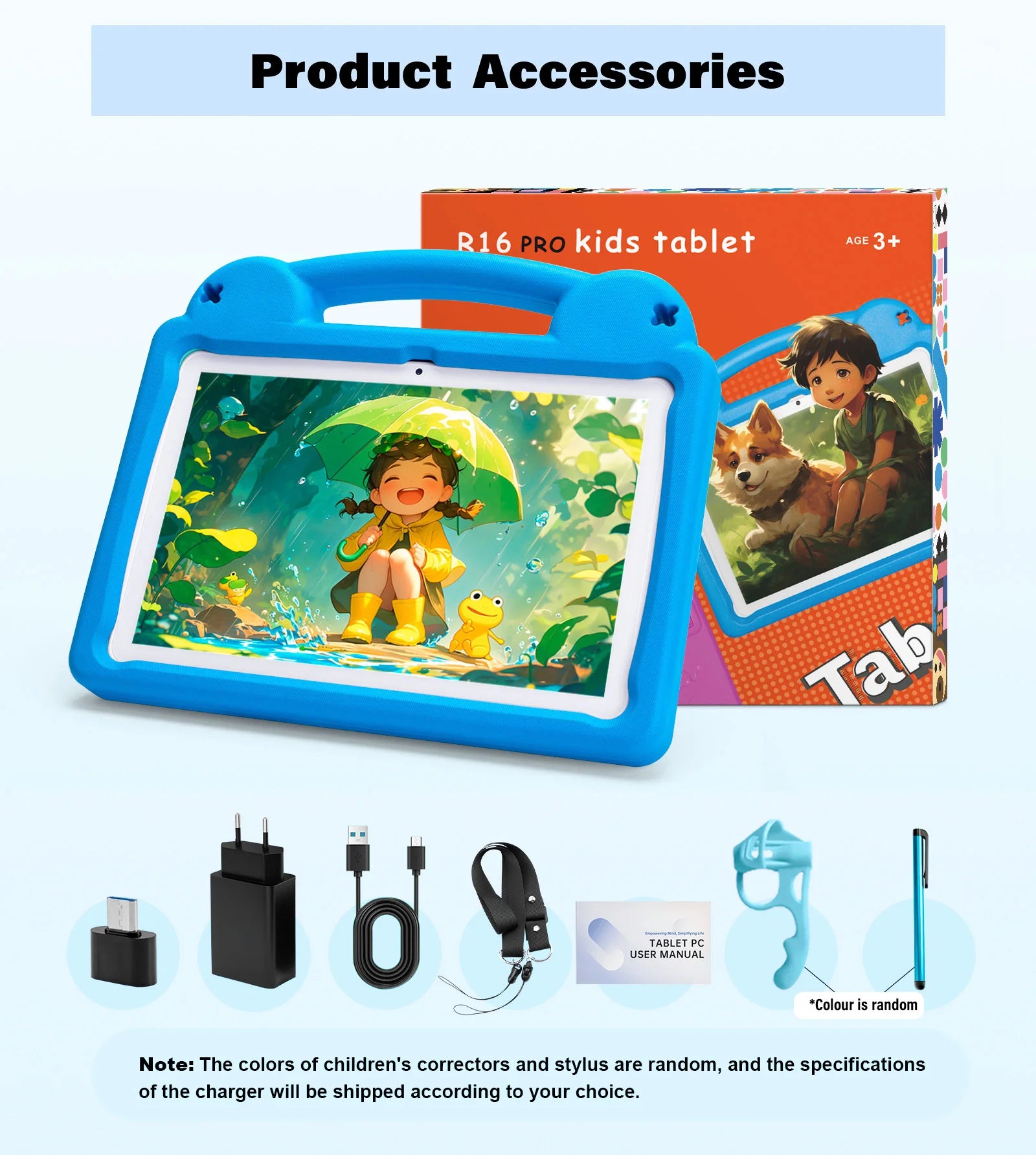 Kids Tablet 10.1inch for Kids 8GB 64GB Toddler with Shockproof Case, Android 15 Tablet with Octa-Core 1TB Expand 5000mAh Battery