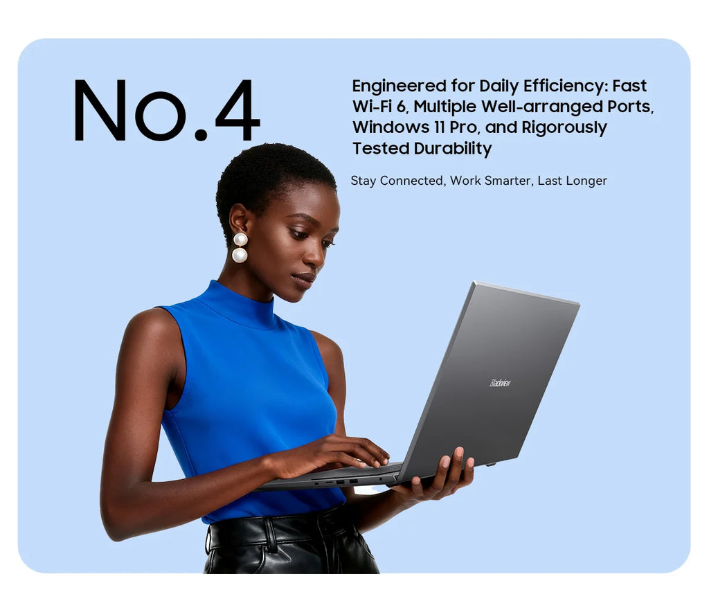 Blackview ACEBOOK 10 Laptop Computer 18.5" FHD 8000mAh Intel N150 Windows 11 16GB RAM 512GB BT5.2 WiFi 6  Desktop Notebook