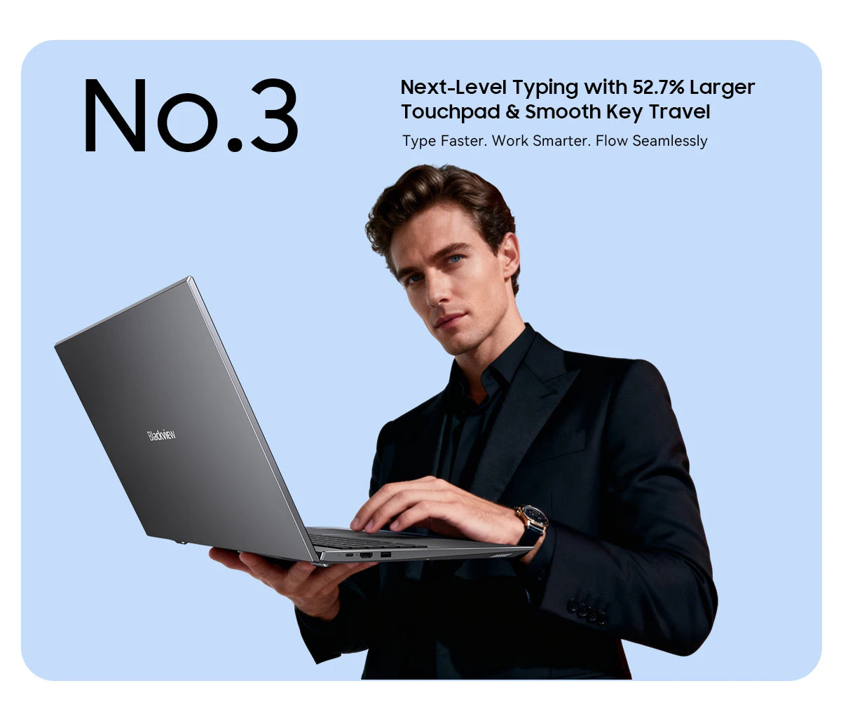 Blackview ACEBOOK 10 Laptop Computer 18.5" FHD 8000mAh Intel N150 Windows 11 16GB RAM 512GB BT5.2 WiFi 6  Desktop Notebook