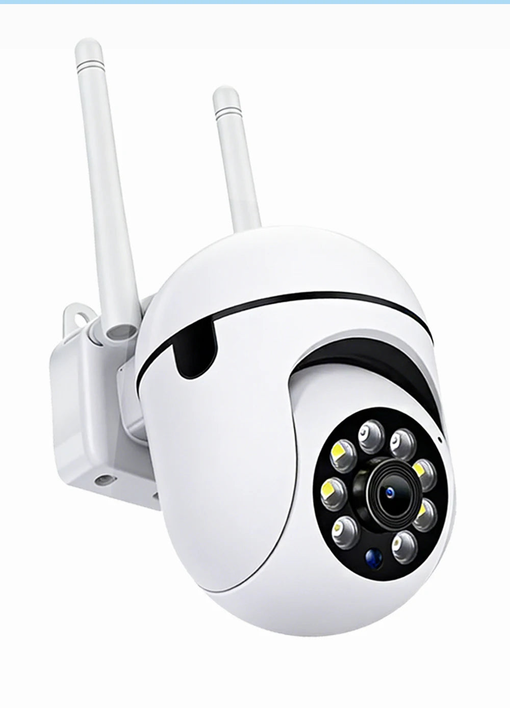 Smart Wireless WiFi Security Camera, 360° PTZ Outdoor Camera with 24/7 HD Night Vision, Waterproof IP Camera for Home Security