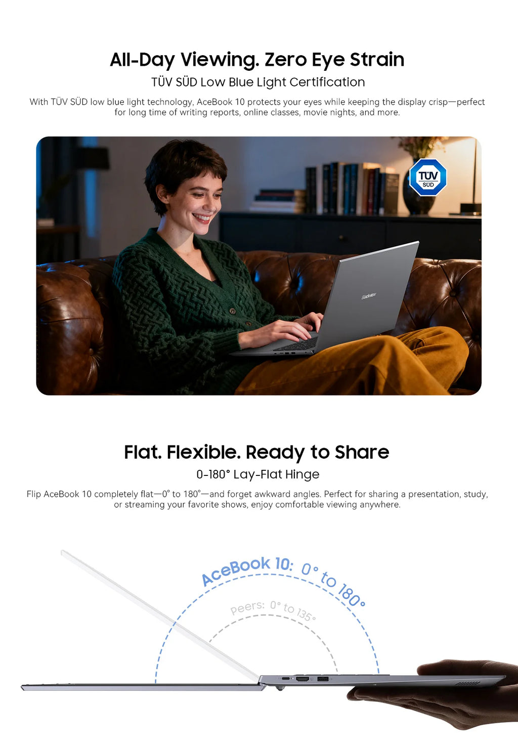 Blackview ACEBOOK 10 Laptop Computer 18.5" FHD 8000mAh Intel N150 Windows 11 16GB RAM 512GB BT5.2 WiFi 6  Desktop Notebook