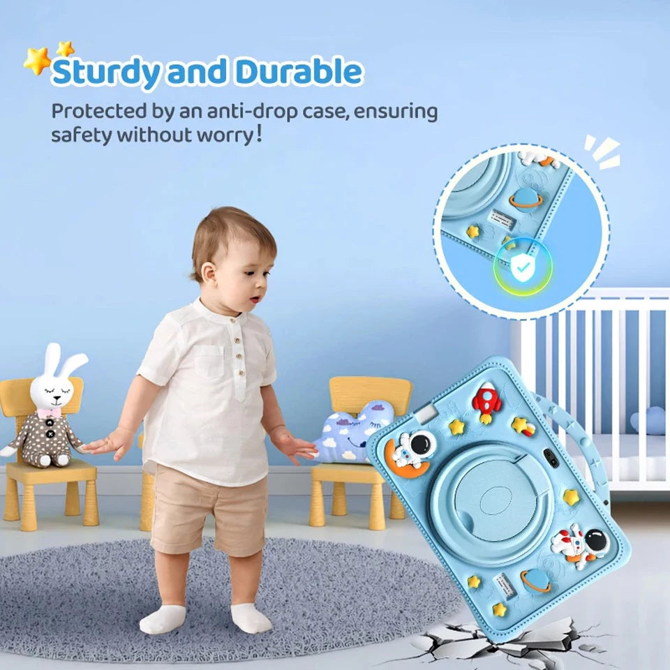 Kids Tablet 7-Inch Android 12 Tablet Specifically Designed For Children Learning Tablet With WiFi And Dual Cameras For Education