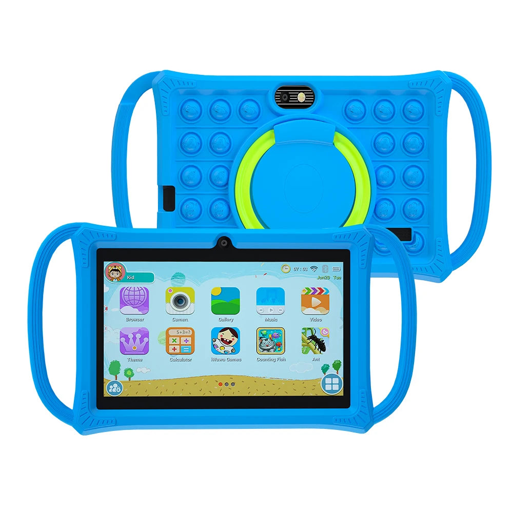 7.0 Inch Kids Tablet Android 12 Quad Core 4GB+64GB WiFi Bluetooth Educational Software Tablets Children's Gifts