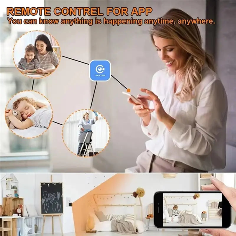 -November Smart Home Security Protection Camera 5G Wifi 1080P Video Recorder Wireless Monitor Sensor Body Cam Safe Micro US Plug