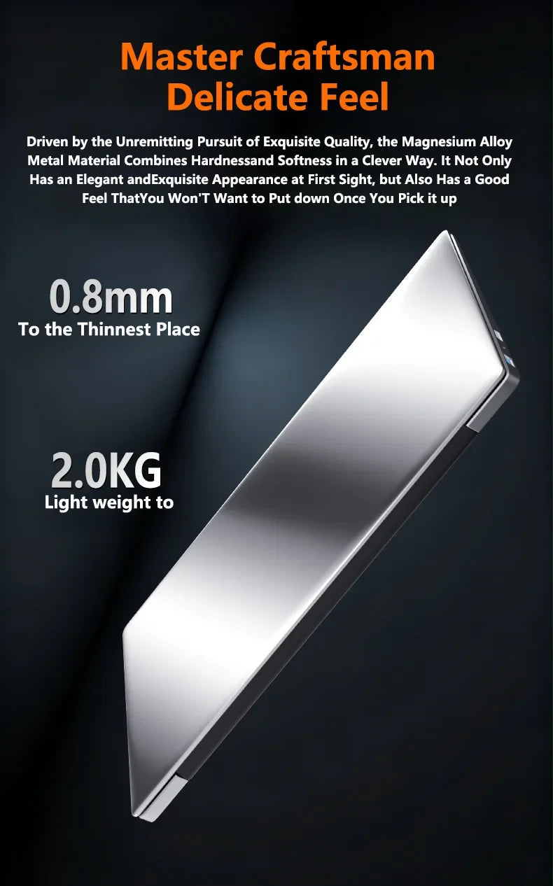 LENO 15.6" Laptop Intel Core i9 9900 32GB 2TB Windows11 Gaming Computer PC Gamer 5000mAh office Ultra Slim Notebook 1920*1080 HD