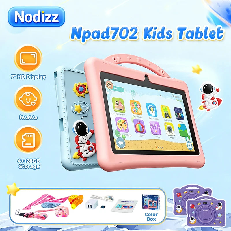 Kids Tablet 7-Inch Android 12 Tablet Specifically Designed For Children Learning Tablet With WiFi And Dual Cameras For Education