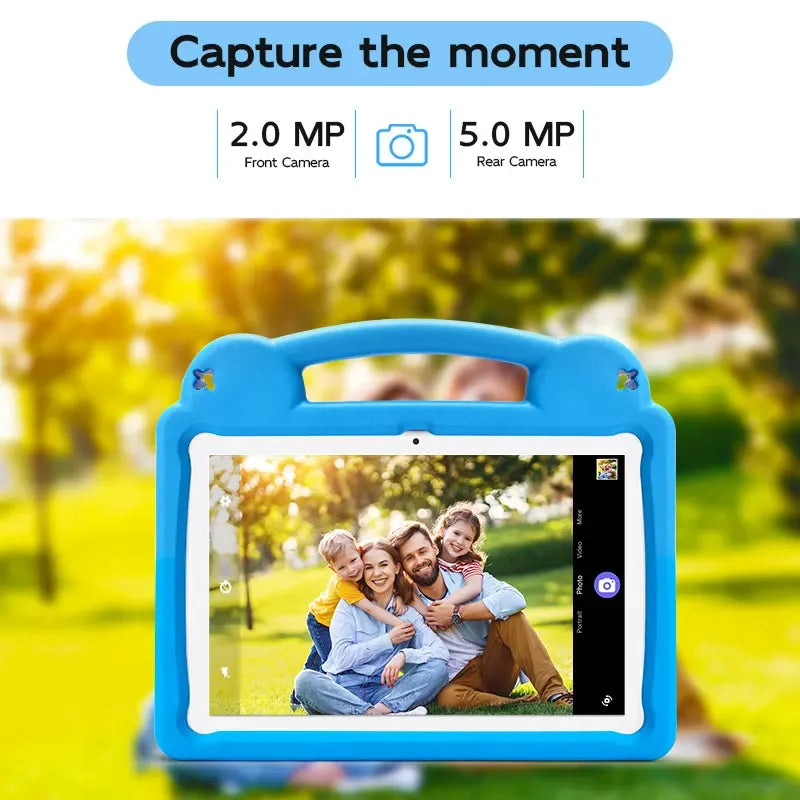 Kids Tablet 10.1inch for Kids 8GB 64GB Toddler with Shockproof Case, Android 15 Tablet with Octa-Core 1TB Expand 5000mAh Battery
